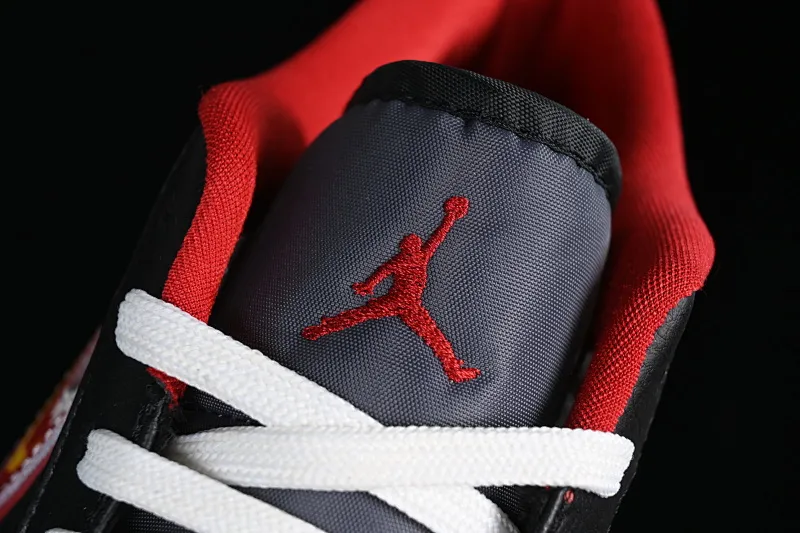 All categories Air Jordan Jordan series basketball shoes Air Jordan 1 Low Air Jordan 1 Low "Flaming Swoosh" AJ1 Joe 1 black red flame FJ7073-010